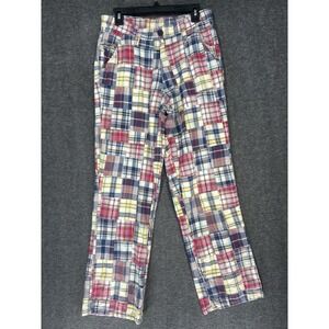 Vintage CLH Pants Mens 32x30 Multicolor Madras Plaid Patchwork Golf Y2K
